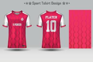 fotboll sport jersey attrapp abstrakt geometrisk mönster t-shirt design vektor