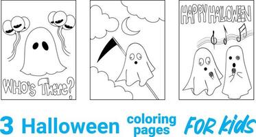 Malseite. Schwarz-Weiß-Vektorillustration mit glücklichem Kürbis im Hexenhut. halloween gruselige hütte zum ausmalen für kinder. vektor