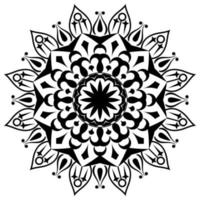 mandala mönster design för henna, mehndi, tatuering, dekoration. dekorativ prydnad i etnisk orientalisk stil. färg bok sida, mandala färg sida design illustration, vektor