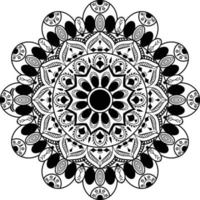 dekoratives Mandala-Muster mit arabesken arabischen islamischen Oststil und indischen Motiven. ideal für stoff und textilien, tapeten, florale mandala nahtlose muster handzeichnung illustration vektor