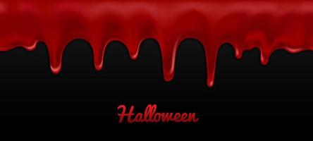 realistisk blod strömmande isolerat på svart bakgrund. droppar och flytande stänk. kan vara Begagnade på medicinsk, halloween skrämmande fest, medicinsk, flygblad, banderoller eller webb. vektor illustration