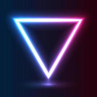 futuristische neonrahmengrenze. lila neon leuchtender hintergrund vektor