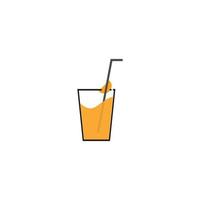 Orangensaft-Logo vektor