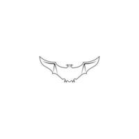 Fledermaus-Logo-Vektor-Illustration-Symbol-Design. vektor