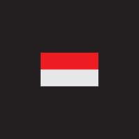 republik av indonesien flagga ikon vektor