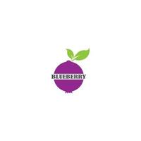 Blaubeer-Logo. Vektor-Illustration-Template-Design. vektor