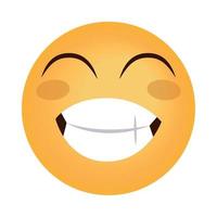 Emoji lächelt glücklich vektor
