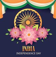 Indien oberoende dag festlig vektor
