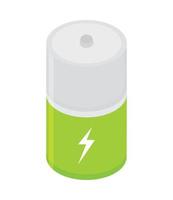 grüne Batterieenergie vektor