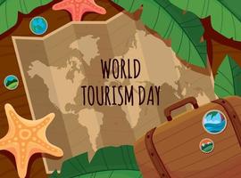 Welttourismus Tag vektor