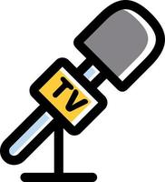 Mikrofon zum Aufnehmen von Stimmen, Liedern, Interviews. vektor