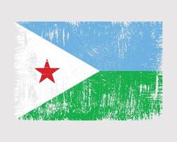 djibouti flagga vektor