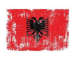 Albanien flagga vektor