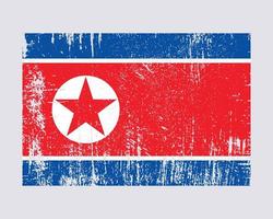 nordkorea flagge vektor