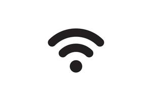 Wi-Fi-Symbolsignalverbindung. Vektor drahtloses Internet-Technologie-Zeichen. WLAN-Netzwerk-Kommunikationssymbol.