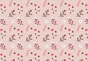 Free Pink Floral Pattern Vektor