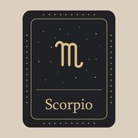 scorpio zodiaken ikon. vektor illustration.