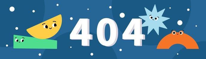 Konzept 404-Fehlerseite oder Datei für Banner, Präsentation, soziale Medien nicht gefunden. Website-Wartungsfehler, Webseite im Aufbau. flache vektorillustration