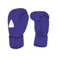 boxning handskar. kondition sport tecknad serie icon.sports utrustning.platt vektor illustration isolerat på vit bakgrund