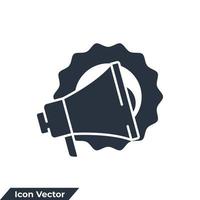 Megaphon-Symbol-Logo-Vektor-Illustration. Werbesymbolvorlage für Grafik- und Webdesign-Sammlung vektor