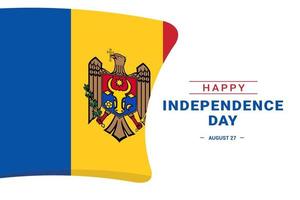 Unabhängigkeitstag von Moldawien vektor
