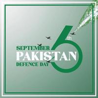 pakistan försvar dag youm-e-difa 6 september vektor