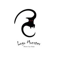 monster djur- vektor logotyp design, lämplig använda sig av för symbol, tecken, eller element företag design