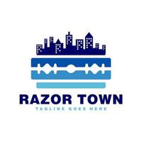 Razor City Illustration Logo-Design vektor