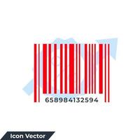 streckkod ikon logotyp vektor illustration. kolla upp koda symbol mall för grafisk och webb design samling