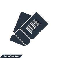kupong ikon logotyp vektor illustration. rabattkupong symbol mall för grafik och webbdesign samling