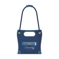 Frau Mode Tasche Vektor Illustration Zubehör. weibliche handtasche stil eleganz symbol. Lady Luxus Glamour trendiger Gepäckkoffer