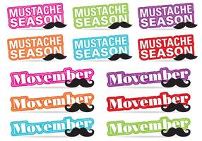 Movember Titel Vektoren