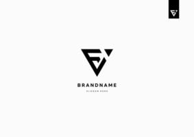 Buchstabe fv-Logo-Design, vf-Monogramm-Logo-Design minimal kreativ modern vektor