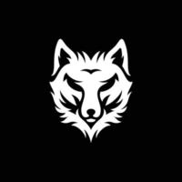 Wolf-Silhouette-Tier-Illustration-Logo vektor