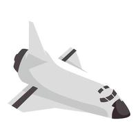 rymdskepp transport ikon vektor