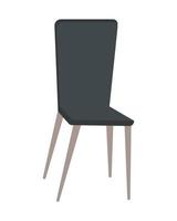 svart stol möbel vektor