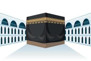 mecka islamic pilgrimsfärd vektor