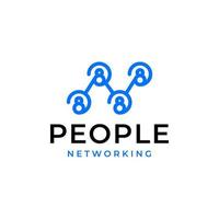 Menschen Teamarbeit Einheit Netzwerk Logo Symbol Vorlage vektor