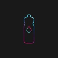 Design-Symbol Tumbler Flasche Wasser Logo Vektor trinken
