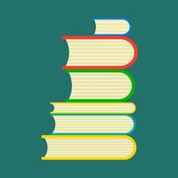Buch Studie Vektor Bibliothek Lesen Bildung. literatur icon isoliert weiß seitenansicht universität