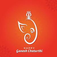 vektorillustration von ganesh chaturthi für hindu-festfeier vektor