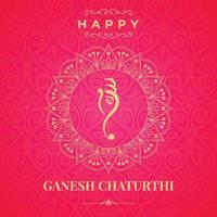 vektor illustration av ganesh chaturthi för hindu festival firande