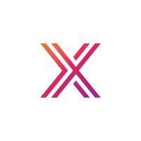 x logotyp design och mall. kreativ x ikon initialer baserad brev i vektor. vektor