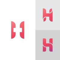 h logotypdesign och mall. kreativa h ikon initialer baserade bokstäver i vektor. vektor