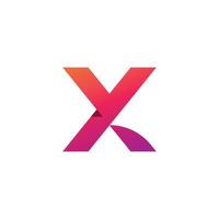 x-Logo-Design und Vorlage. kreative x-symbolinitialen basierten buchstaben im vektor. vektor
