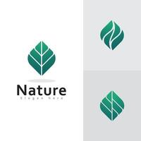 grönt blad natur element ekologi vektor design