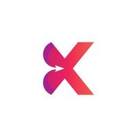 x logotyp design och mall. kreativ x ikon initialer baserad brev i vektor. vektor