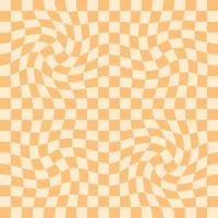 trippy rutnät checkerboard sömlös mönster i retro stil. vektor
