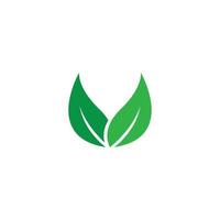 grüner Garten grünes Blatt Logo Vorlage Vektorsymbol Natur vektor