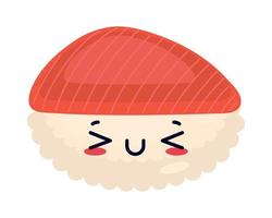 leckeres Sushi kawaii vektor